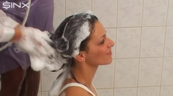 Pretty Girls Enjoy Hair Washing And Lathering Screencap 62 on www.sinx.com