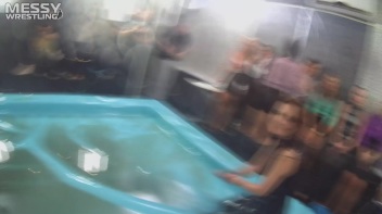 Messy Wrestling: Sloppy Shiny Wrasslin' Till Topless Or Bust! Screencap 31 on www.sinx.com