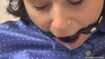 Ballgagged BDSM Babe Drools All Down Her Clothing Screencap 33 on www.sinx.com