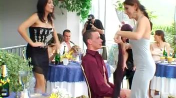 Wedding Celebration Part 3 - Cam 3 Screencap 65 on www.sinx.com