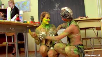 Gooey Messy Art Class With Three Hot Girls Screencap 95 on www.sinx.com