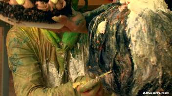 Gooey Messy Art Class With Three Hot Girls Screencap 96 on www.sinx.com
