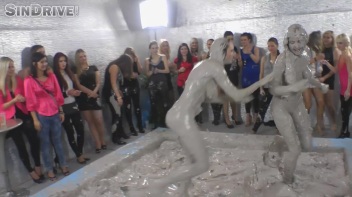 Muddy Wrestling: Real Sisters Showdown: Sheila Cooper vs. Lili Bluberry Screencap 94 on www.sinx.com