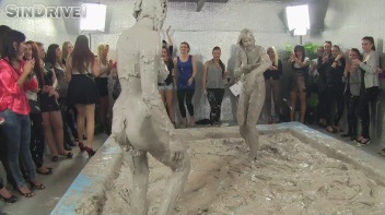 Muddy Wrestling: Real Sisters Showdown: Sheila Cooper vs. Lili Bluberry Screencap 96 on www.sinx.com