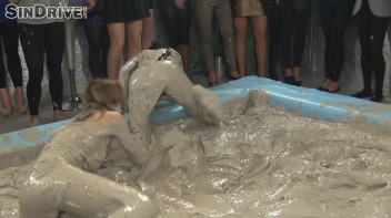 Muddy Wrestling: Real Sisters Showdown: Sheila Cooper vs. Lili Bluberry Screencap 18 on www.sinx.com