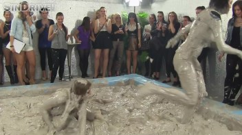 Muddy Wrestling: Real Sisters Showdown: Sheila Cooper vs. Lili Bluberry Screencap 27 on www.sinx.com