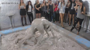 Muddy Wrestling: Real Sisters Showdown: Sheila Cooper vs. Lili Bluberry Screencap 34 on www.sinx.com