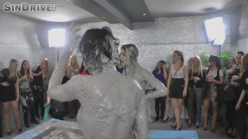 Muddy Wrestling: Real Sisters Showdown: Sheila Cooper vs. Lili Bluberry Screencap 37 on www.sinx.com