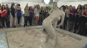 Muddy Wrestling: Real Sisters Showdown: Sheila Cooper vs. Lili Bluberry Screencap 49 on www.sinx.com