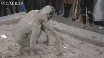 Muddy Wrestling: Real Sisters Showdown: Sheila Cooper vs. Lili Bluberry Screencap 79 on www.sinx.com