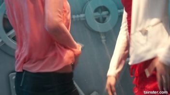 Soaking wet dancers in chic outfits Screencap 12 on www.sinx.com