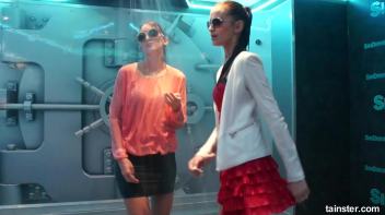 Soaking wet dancers in chic outfits Screencap 14 on www.sinx.com