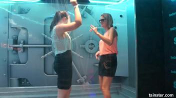 Soaking wet dancers in chic outfits Screencap 19 on www.sinx.com