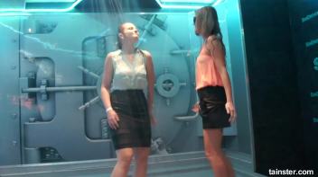 Soaking wet dancers in chic outfits Screencap 24 on www.sinx.com