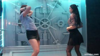 Soaking wet dancers in chic outfits Screencap 33 on www.sinx.com