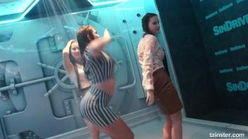 Soaking wet dancers in chic outfits Screencap 52 on www.sinx.com