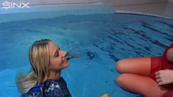Naughty Clothed Girls Splash In The Pool Screencap 32 on www.sinx.com