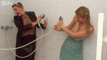 Gorgeous Babes Get Wet In Water Fight Screencap 23 on www.sinx.com