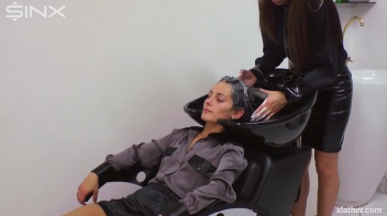 Messy Fun In The Hair Salon - Cam 1 Screencap 8 on www.sinx.com