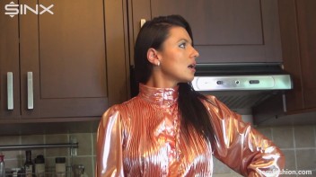 Leggy Brunette Rips Her Clothes Off Screencap 2 on www.sinx.com