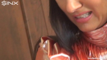 Leggy Brunette Rips Her Clothes Off Screencap 23 on www.sinx.com