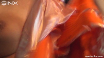 Leggy Brunette Rips Her Clothes Off Screencap 52 on www.sinx.com