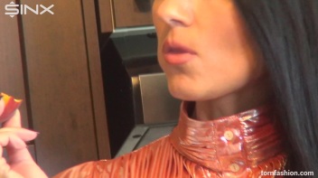 Leggy Brunette Rips Her Clothes Off Screencap 8 on www.sinx.com