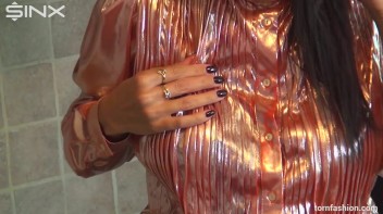 Leggy Brunette Rips Her Clothes Off Screencap 12 on www.sinx.com