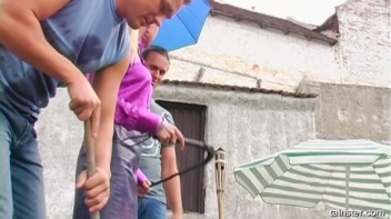 Julie Gets A Bukake By The Lawnboys Screencap 2 on www.sinx.com