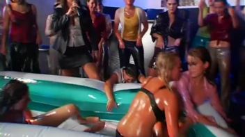 Mega Oil Fight Covers Chicks Head To Toe Screencap 97 on www.sinx.com