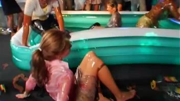 Mega Oil Fight Covers Chicks Head To Toe Screencap 14 on www.sinx.com
