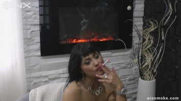 Seductive Cigarette Smoking For Hottie Screencap 12 on www.sinx.com
