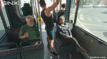 Sporty Stud Pisses Over Girl On The Bus Screencap 5 on www.sinx.com