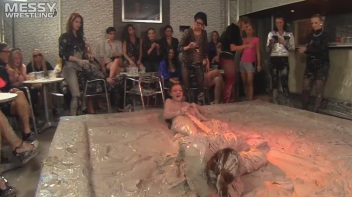 Muddy Wrestling: Fiery Redhead vs. The Old-Timer Screencap 21 on www.sinx.com