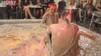 Muddy Wrestling: Fiery Redhead vs. The Old-Timer Screencap 29 on www.sinx.com