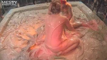 Muddy Wrestling: Fiery Redhead vs. The Old-Timer Screencap 54 on www.sinx.com