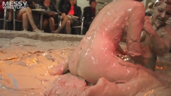 Muddy Wrestling: Fiery Redhead vs. The Old-Timer Screencap 80 on www.sinx.com