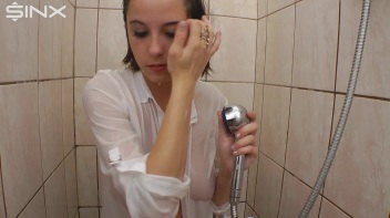Gorgeous Big Tits Brunette Shower Fun Screencap 26 on www.sinx.com