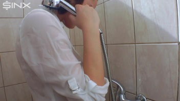 Gorgeous Big Tits Brunette Shower Fun Screencap 32 on www.sinx.com