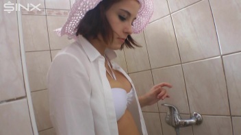 Gorgeous Big Tits Brunette Shower Fun Screencap 5 on www.sinx.com