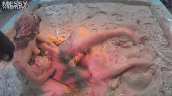 Muddy Wrestling: Short Shorts vs. Short Skirt Throwdown! Screencap 89 on www.sinx.com