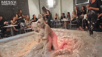 Muddy Wrestling: Short Shorts vs. Short Skirt Throwdown! Screencap 92 on www.sinx.com