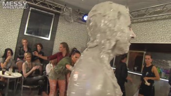 Muddy Wrestling: Short Shorts vs. Short Skirt Throwdown! Screencap 103 on www.sinx.com