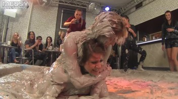 Muddy Wrestling: Short Shorts vs. Short Skirt Throwdown! Screencap 26 on www.sinx.com