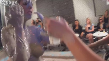 Muddy Wrestling: Short Shorts vs. Short Skirt Throwdown! Screencap 35 on www.sinx.com