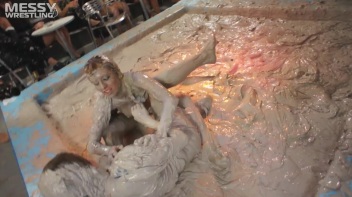 Muddy Wrestling: Short Shorts vs. Short Skirt Throwdown! Screencap 46 on www.sinx.com