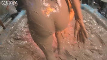 Muddy Wrestling: Short Shorts vs. Short Skirt Throwdown! Screencap 63 on www.sinx.com