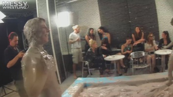 Muddy Wrestling: Short Shorts vs. Short Skirt Throwdown! Screencap 73 on www.sinx.com