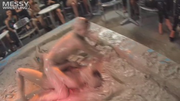 Muddy Wrestling: Short Shorts vs. Short Skirt Throwdown! Screencap 80 on www.sinx.com