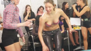 Messy Wrestling: Choke, Rip, Pull, And Slop The Hell Out Of Each Other! Screencap 35 on www.sinx.com